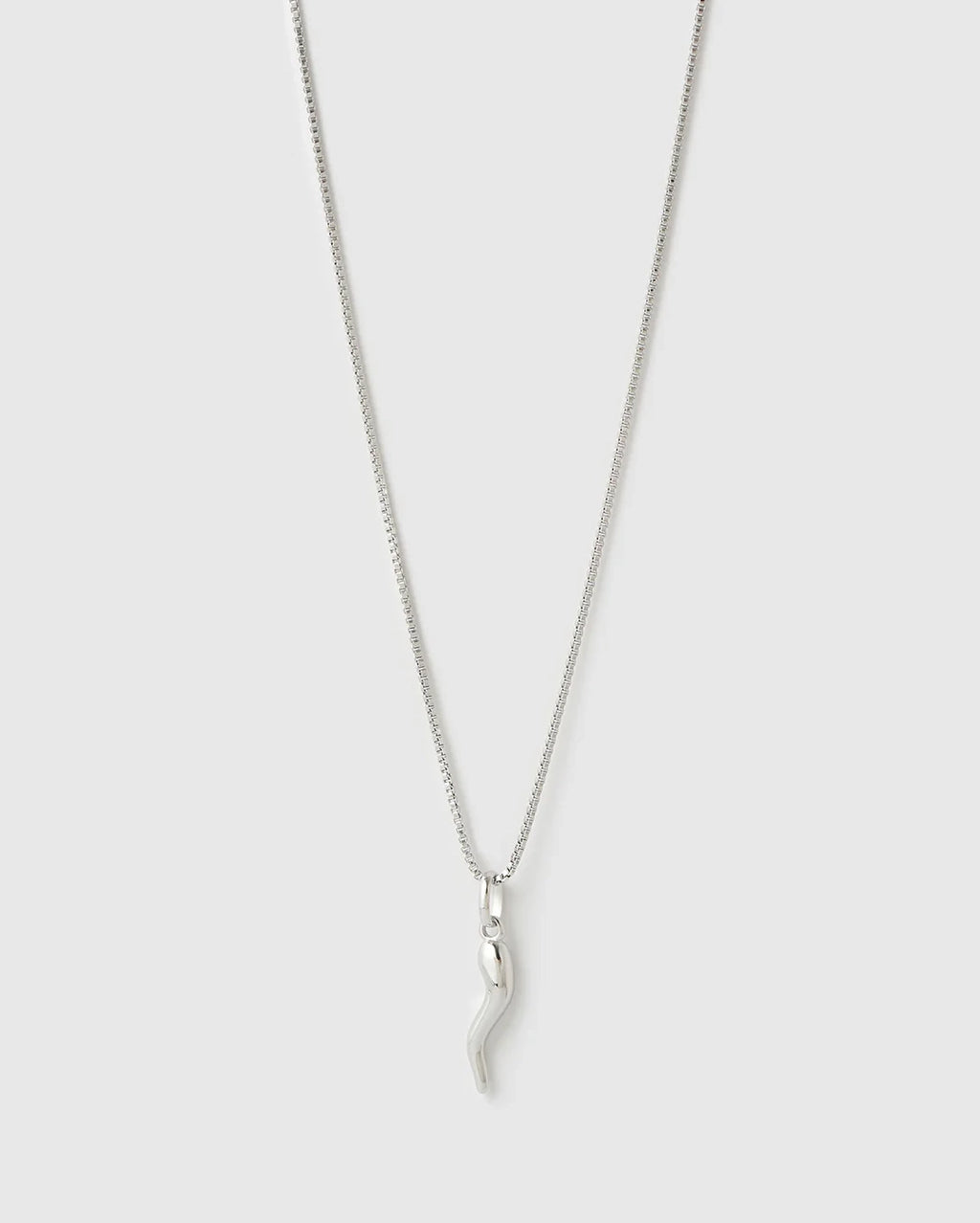 Cornicello Silver Charm Necklace by Arms of Eve - view 2