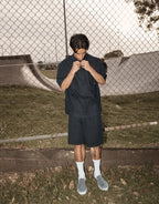 Glider 22" Pleated Shorts - Black by Afends - view 3