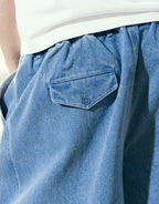 Hakama Shorts - Washed Denim by Checks Downtown - view 3