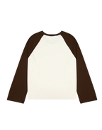 Crew Raglan Jersey- Cream/Brown by Checks Downtown - view 2