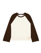 Crew Raglan Jersey- Cream/Brown by Checks Downtown - view 3