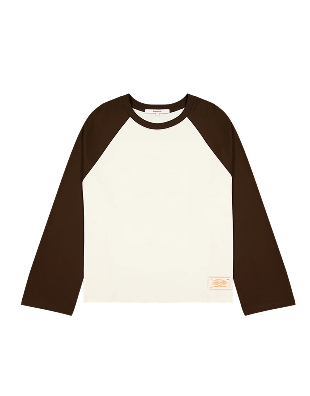 Crew Raglan Jersey- Cream/Brown by Checks Downtown - view 3