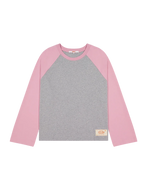 Crew Raglan Jersey - Grey/Pink by Checks Downtown - view 3