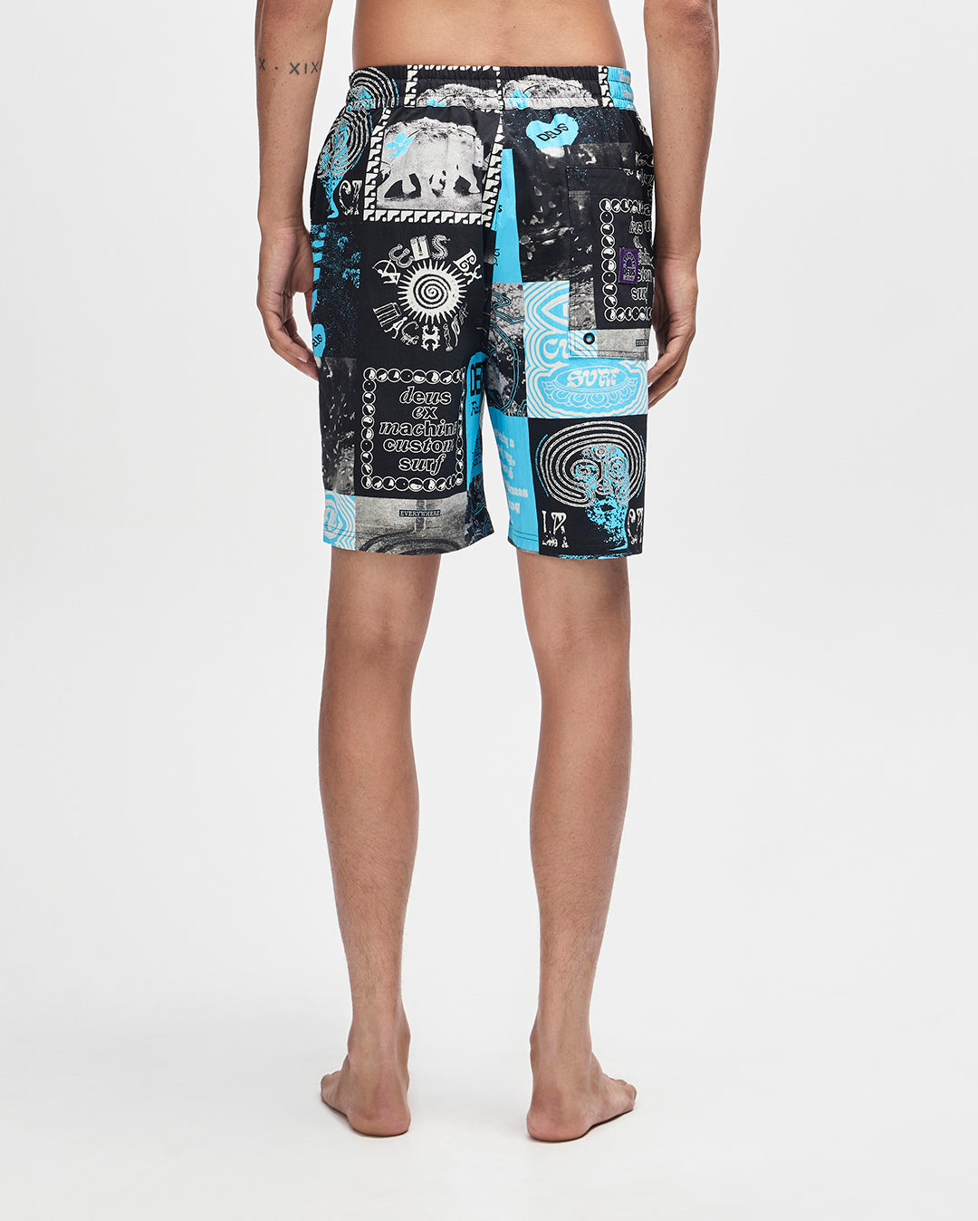 Washed Away Swim Short - Caviar by Deus Ex Machina - view 2