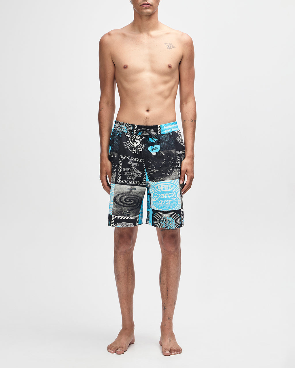 Washed Away Swim Short - Caviar by Deus Ex Machina - view 6