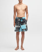 Washed Away Swim Short - Caviar by Deus Ex Machina - view 5