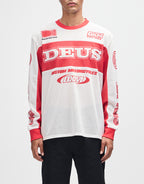 Step Out Moto Jersey - White-Red by Deus Ex Machina