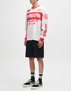 Step Out Moto Jersey - White-Red by Deus Ex Machina - view 3
