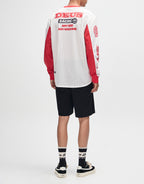 Step Out Moto Jersey - White-Red by Deus Ex Machina - view 4