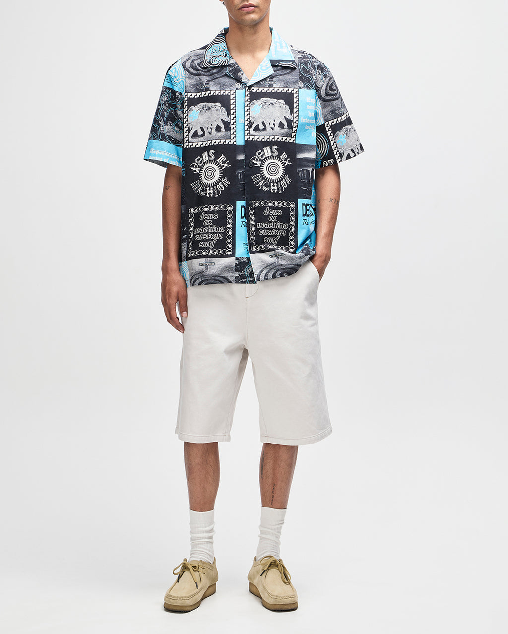 Washed Away Short Sleeve Shirt - Caviar by Deus Ex Machina - view 5
