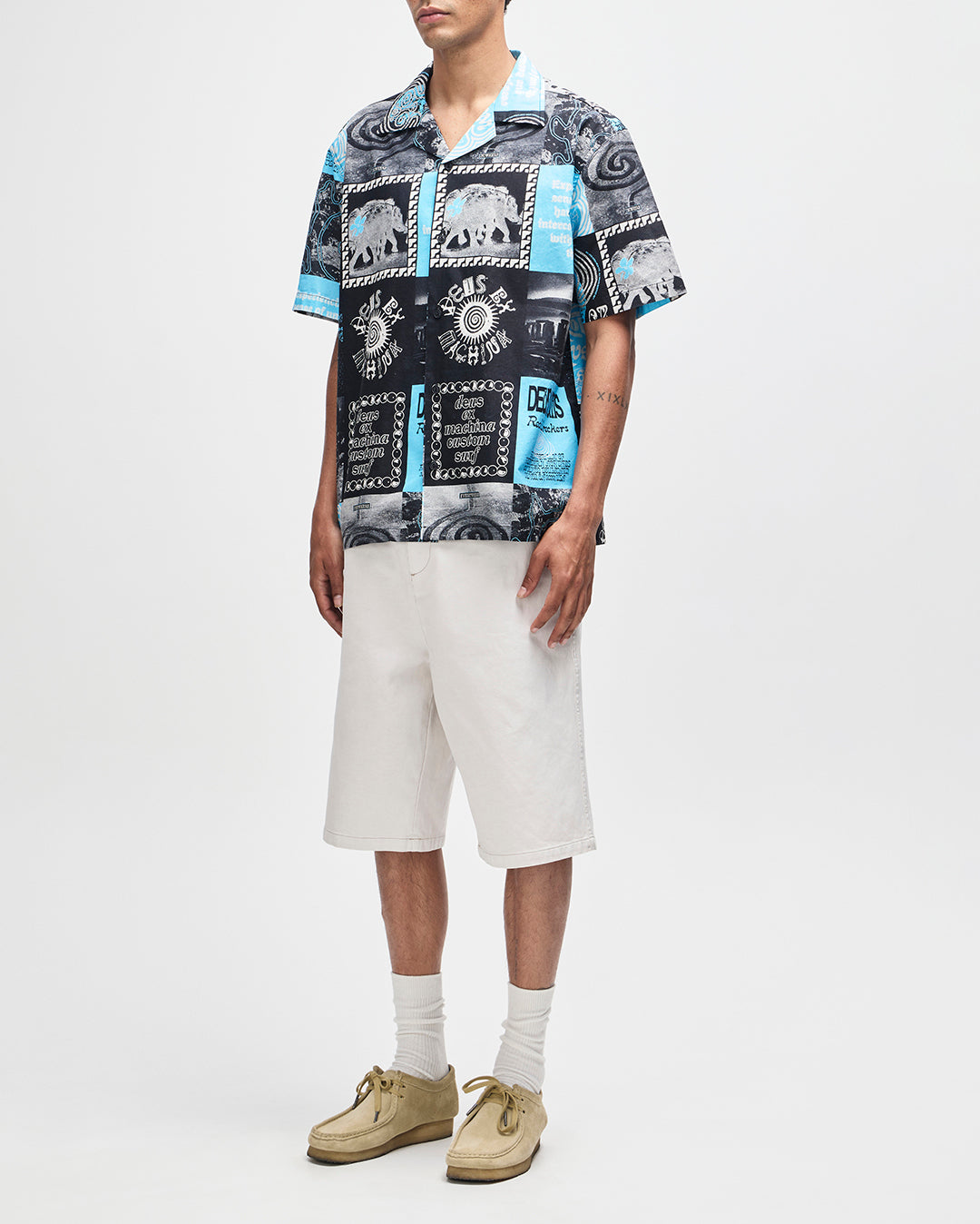 Washed Away Short Sleeve Shirt - Caviar by Deus Ex Machina - view 4