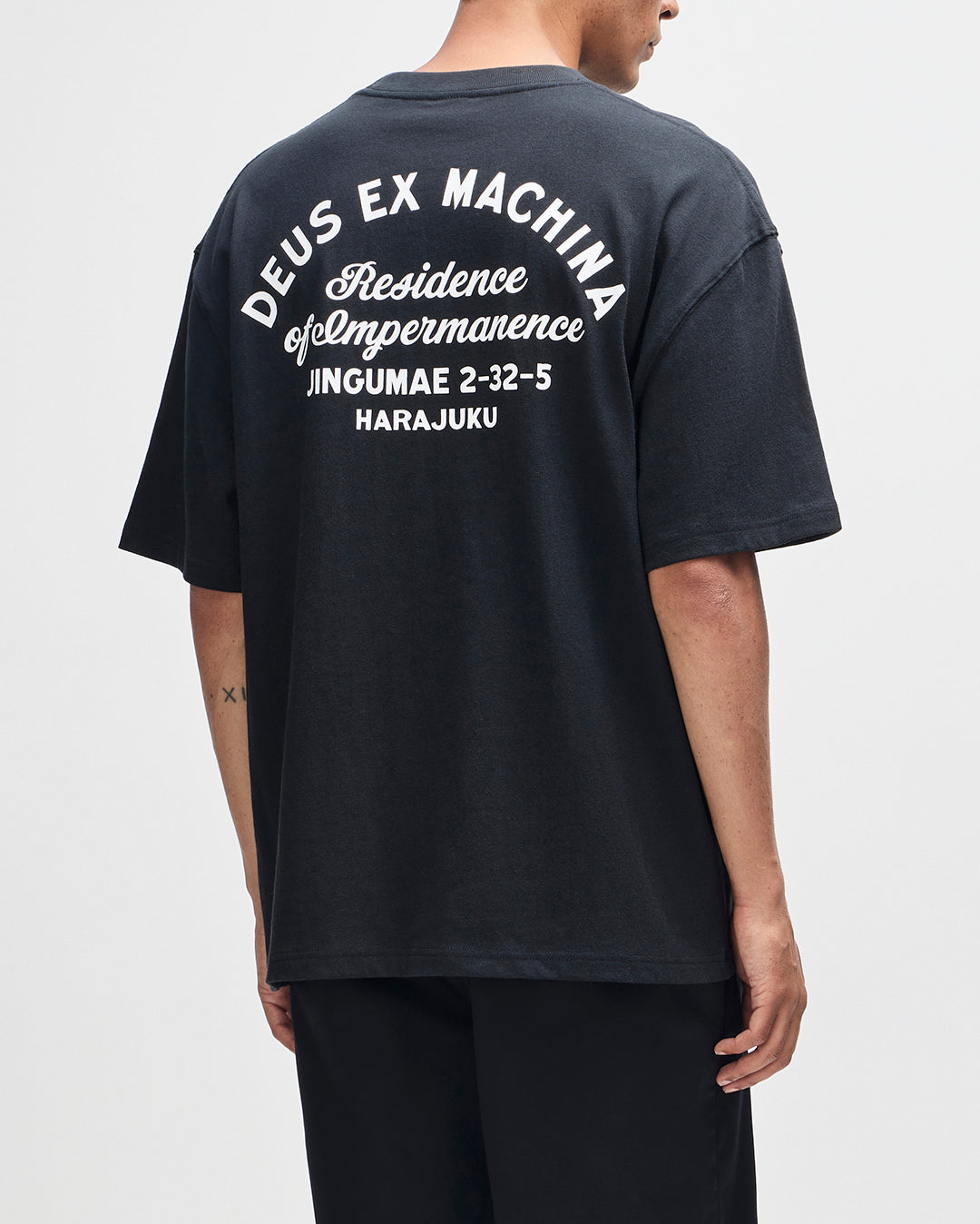 Harajuku Sign T-Shirt - Black by Deus Ex Machina - view 2