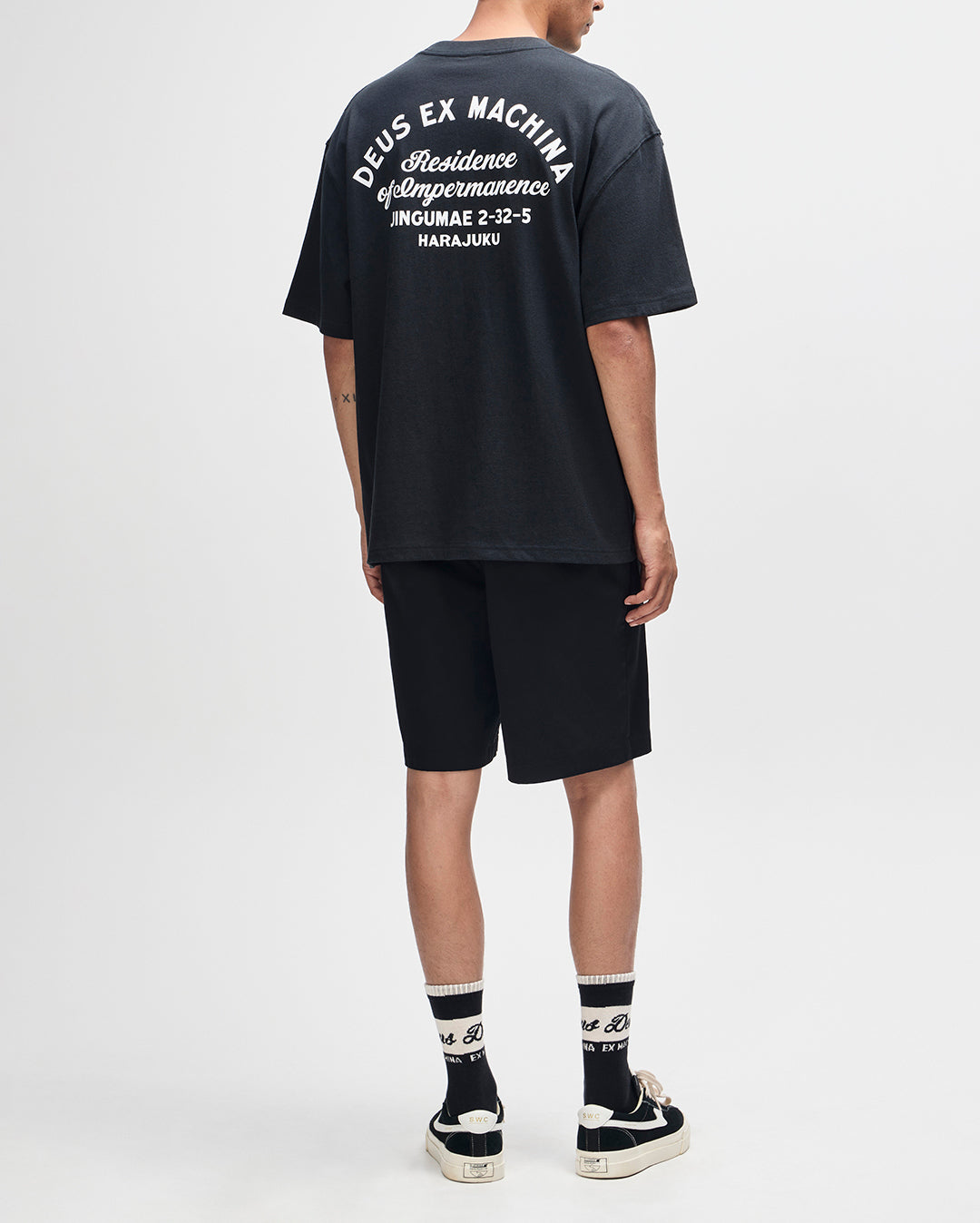 Harajuku Sign T-Shirt - Black by Deus Ex Machina - view 6