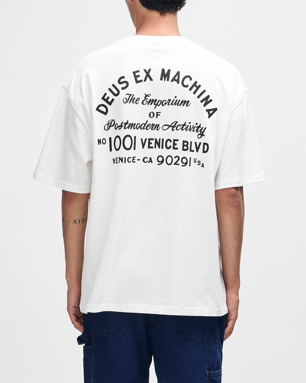 Venice Sign T-Shirt - White by Deus Ex Machina - view 2