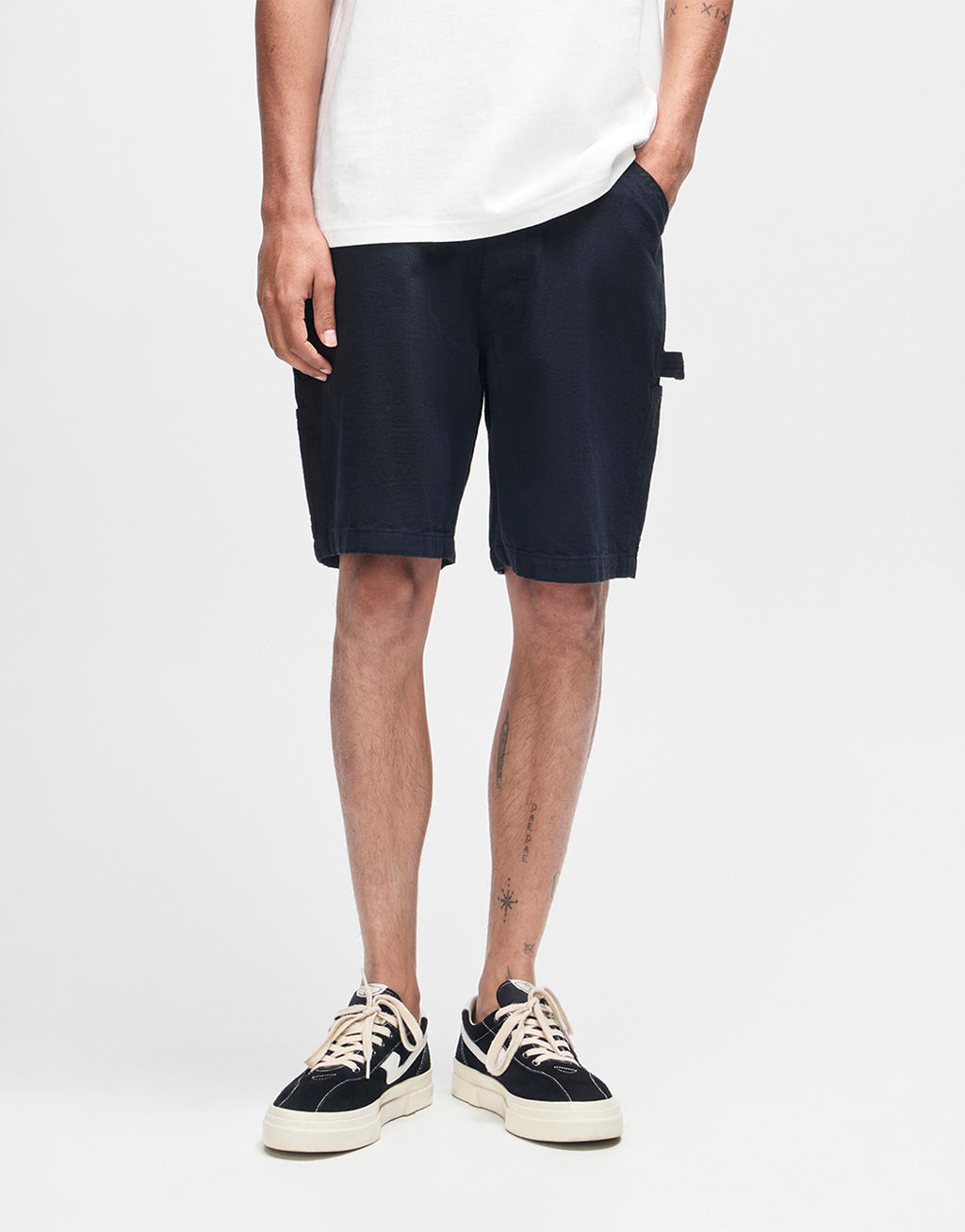 Big Fella Chambray Shorts - Black by Deus Ex Machina