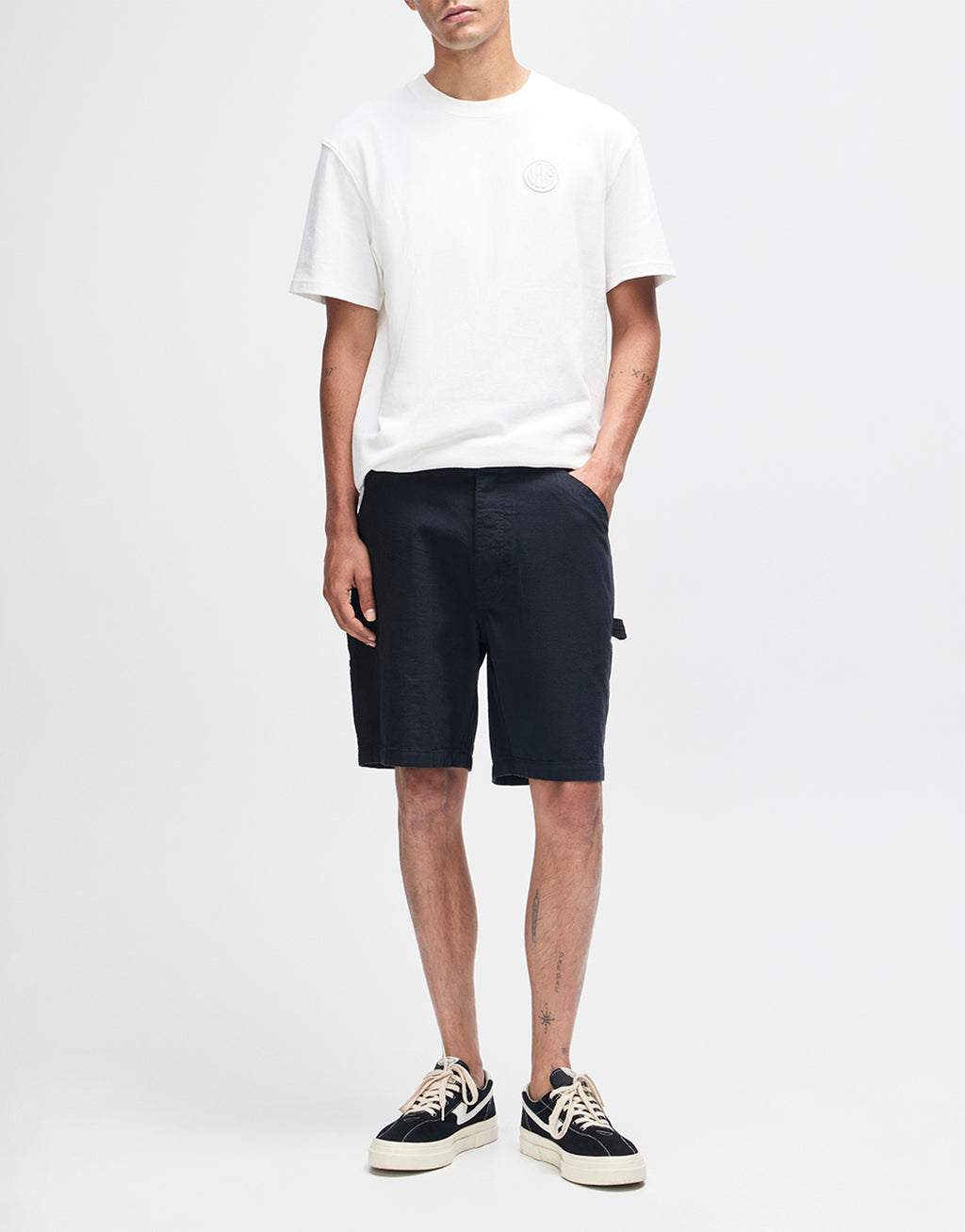 Big Fella Chambray Shorts - Black by Deus Ex Machina - view 4