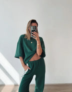 The Mason Tee - Forest Green by Luna Lane - view 3