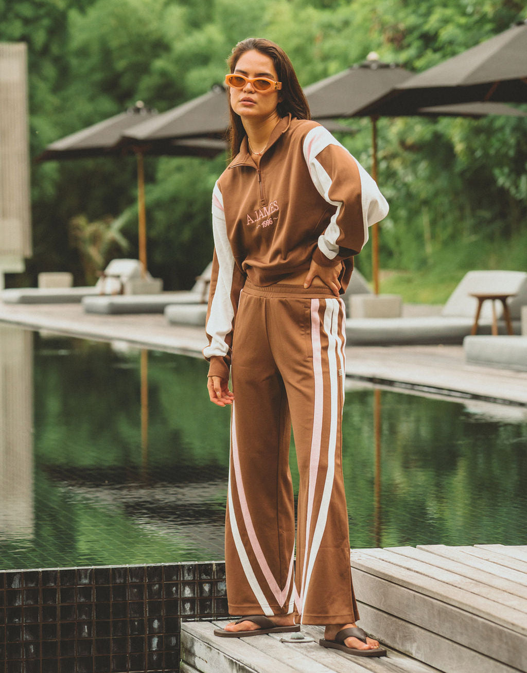 1996 Trackside Sweatshirt - Mocha by Araminta James - view 6