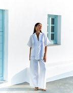 Wide Leg Pants - Sol Script by Summi Summi - view 2