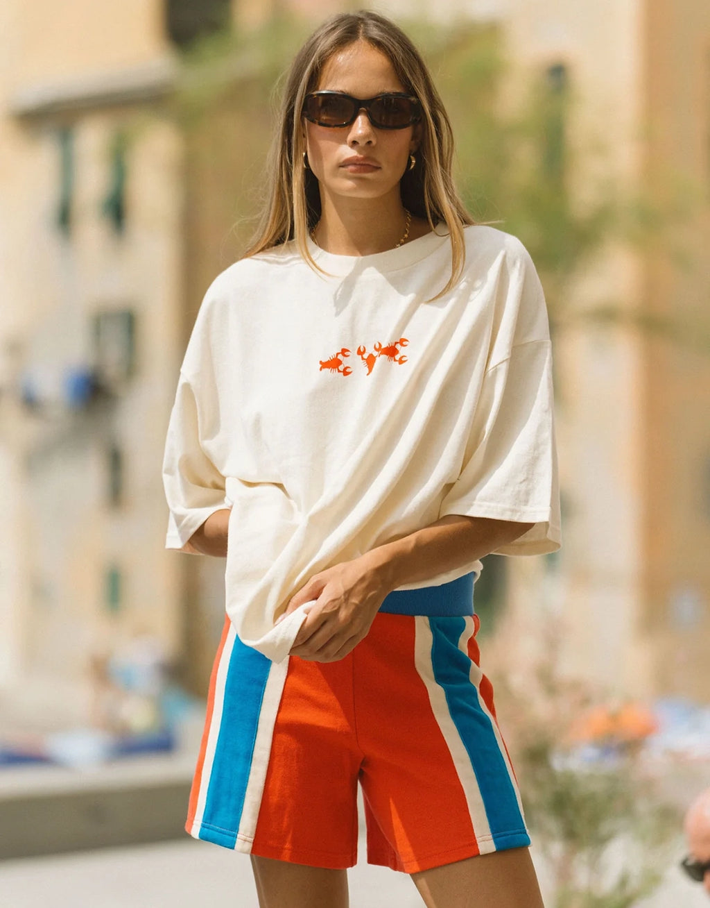 Lobster Oversized T-Shirt - Natural