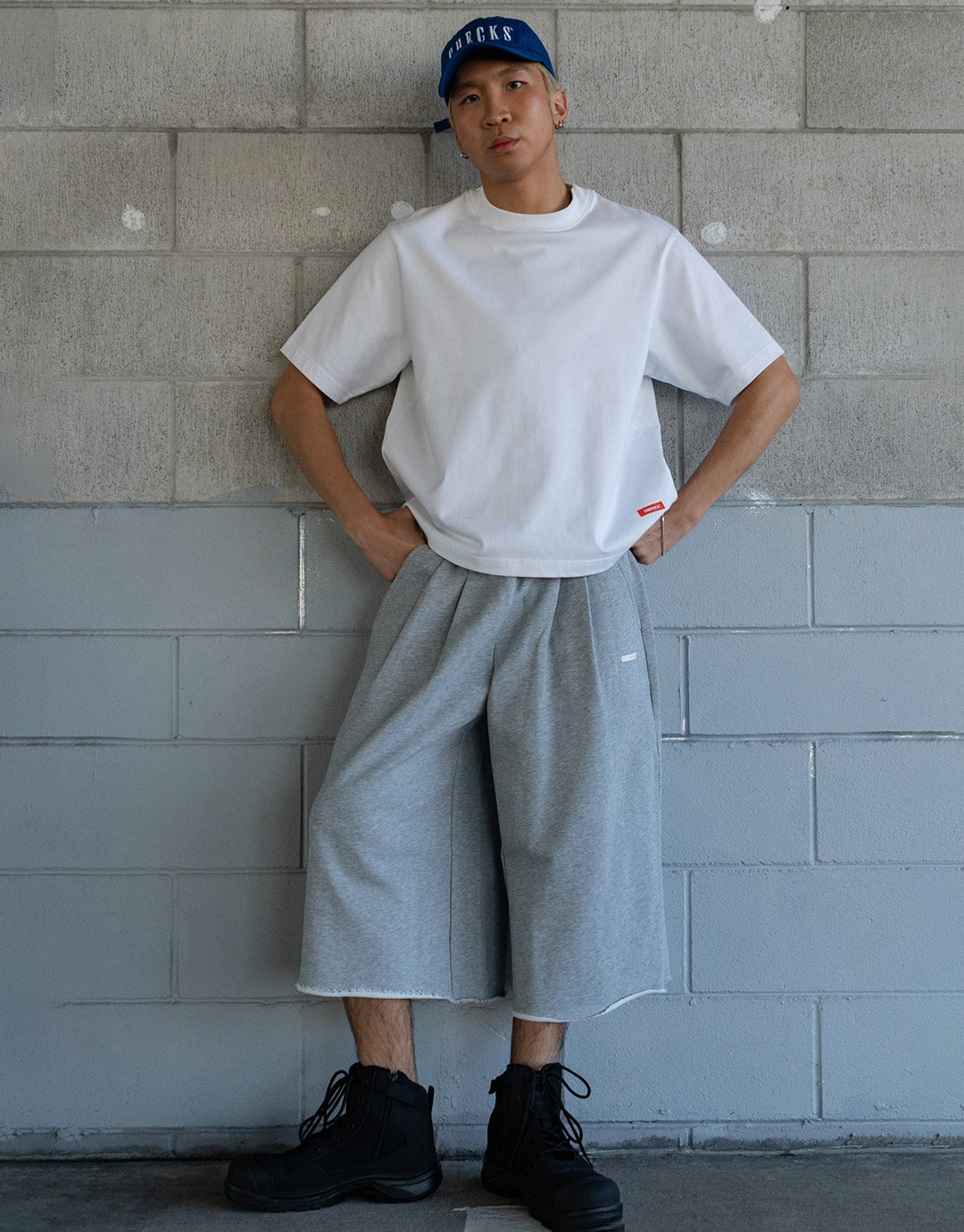 Lark Sweatshorts - Grey Marle Grey Marle XS by Checks Downtown - view 2