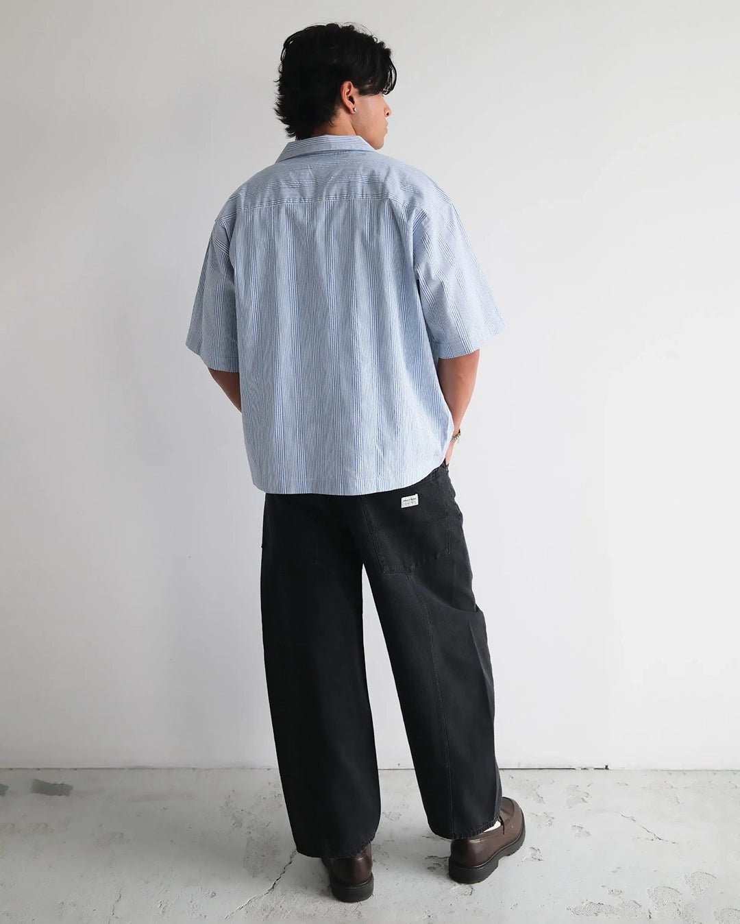 Bobby Camp Short Sleeve Shirt - Blue Stripe