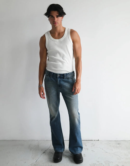 A4 Flare Kendrick Denim Jeans by Abrand - view 2
