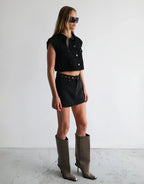 My Rose Shacket - Brie Eyelet by Abrand - view 3