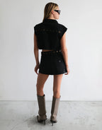 My Rose Shacket - Brie Eyelet by Abrand - view 4