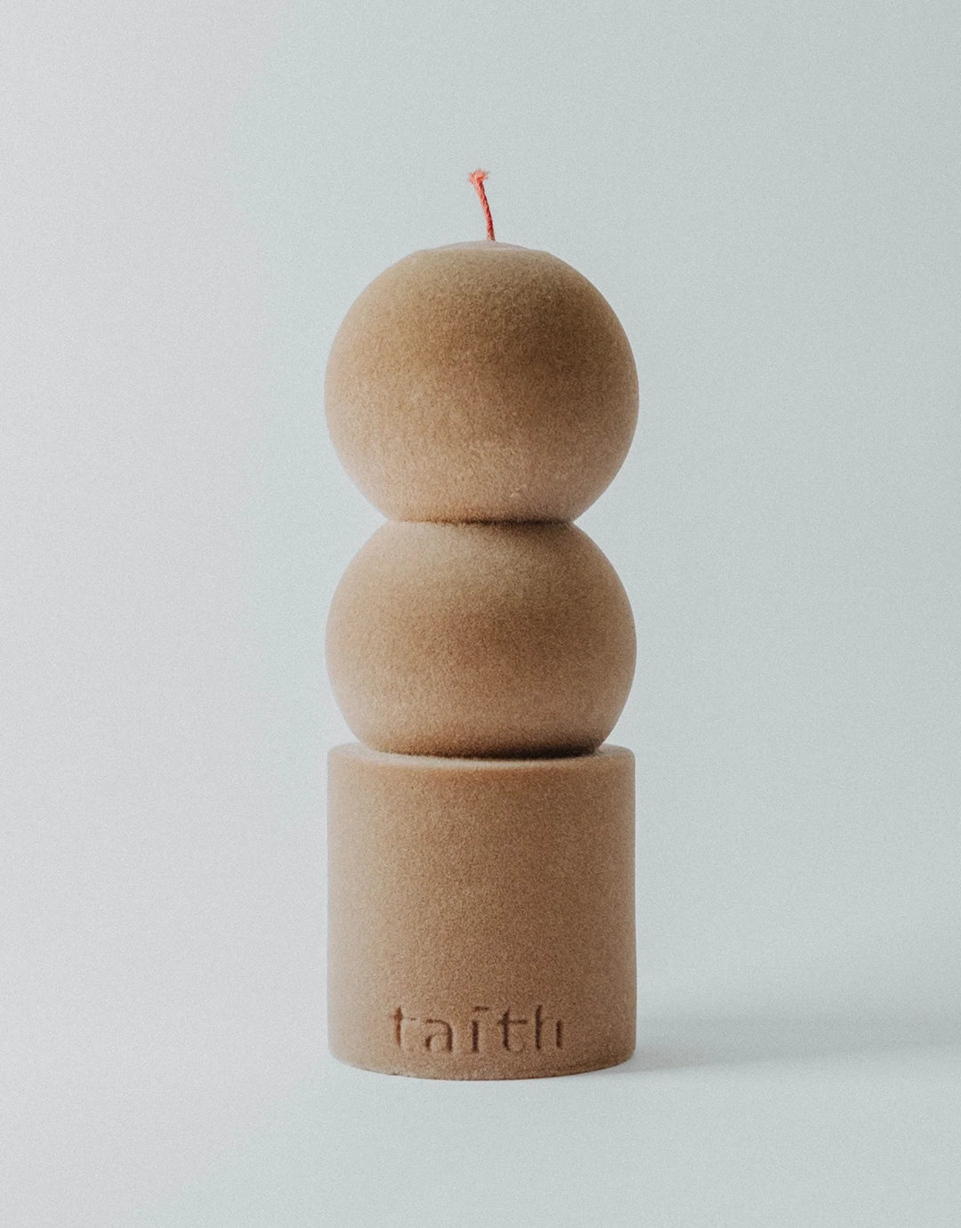Lilu Velvet Candle - Beige