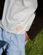 Crew Raglan Jersey- Cream/Brown by Checks Downtown - view 5