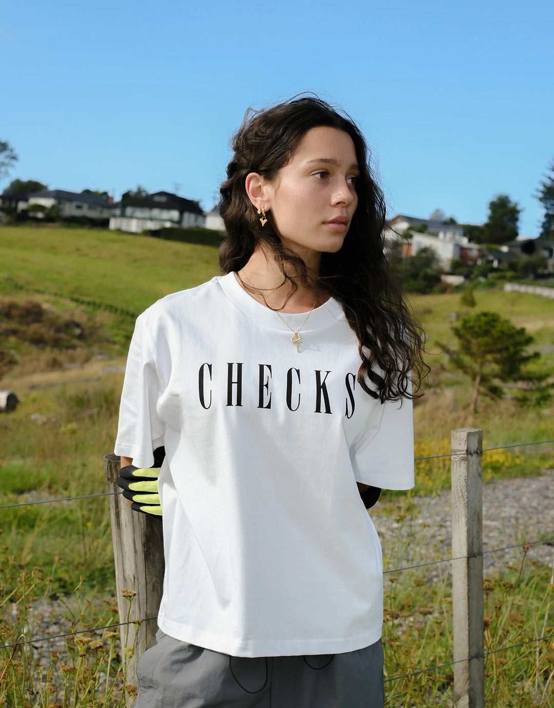 Dptmnt Tee - White by Checks Downtown - view 3