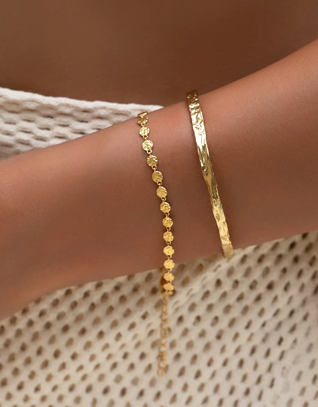 Atlas Gold Bracelet