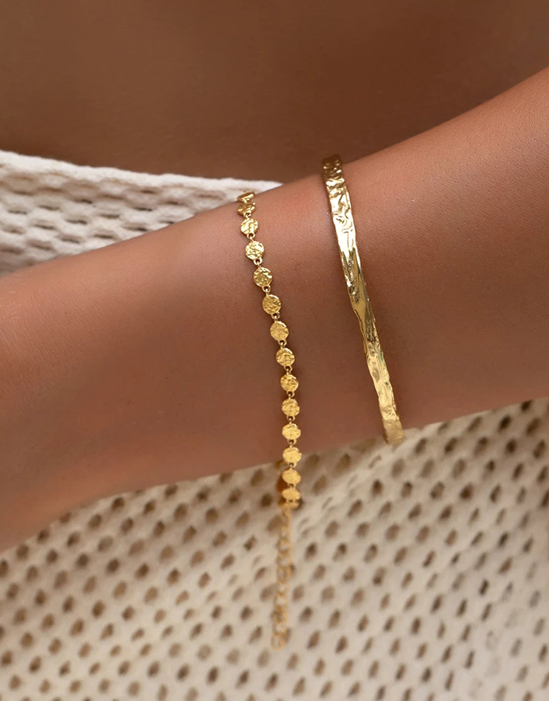 Atlas Gold Bracelet