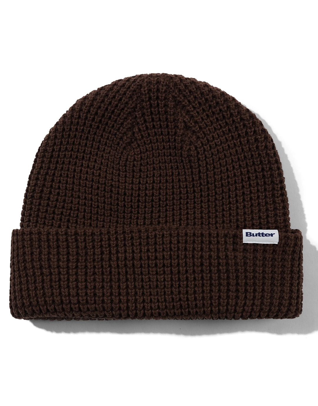 Distressed Waffle Knit Beanie - Washed Bark by Butter Goods