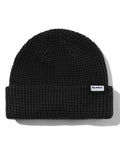 Distressed Waffle Knit Beanie - Washed Black by Butter Goods