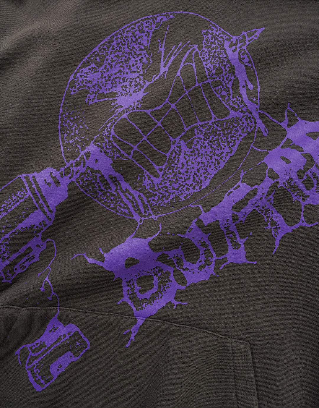 Drill Pullover Hoodie - Washed Dark Grey by Butter Goods - view 2