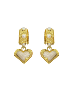 Elena Earrings - Gold Pearl by Mountain and Moon - view 4