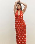 Elyse Maxi Dress - Red Polka by Ownley