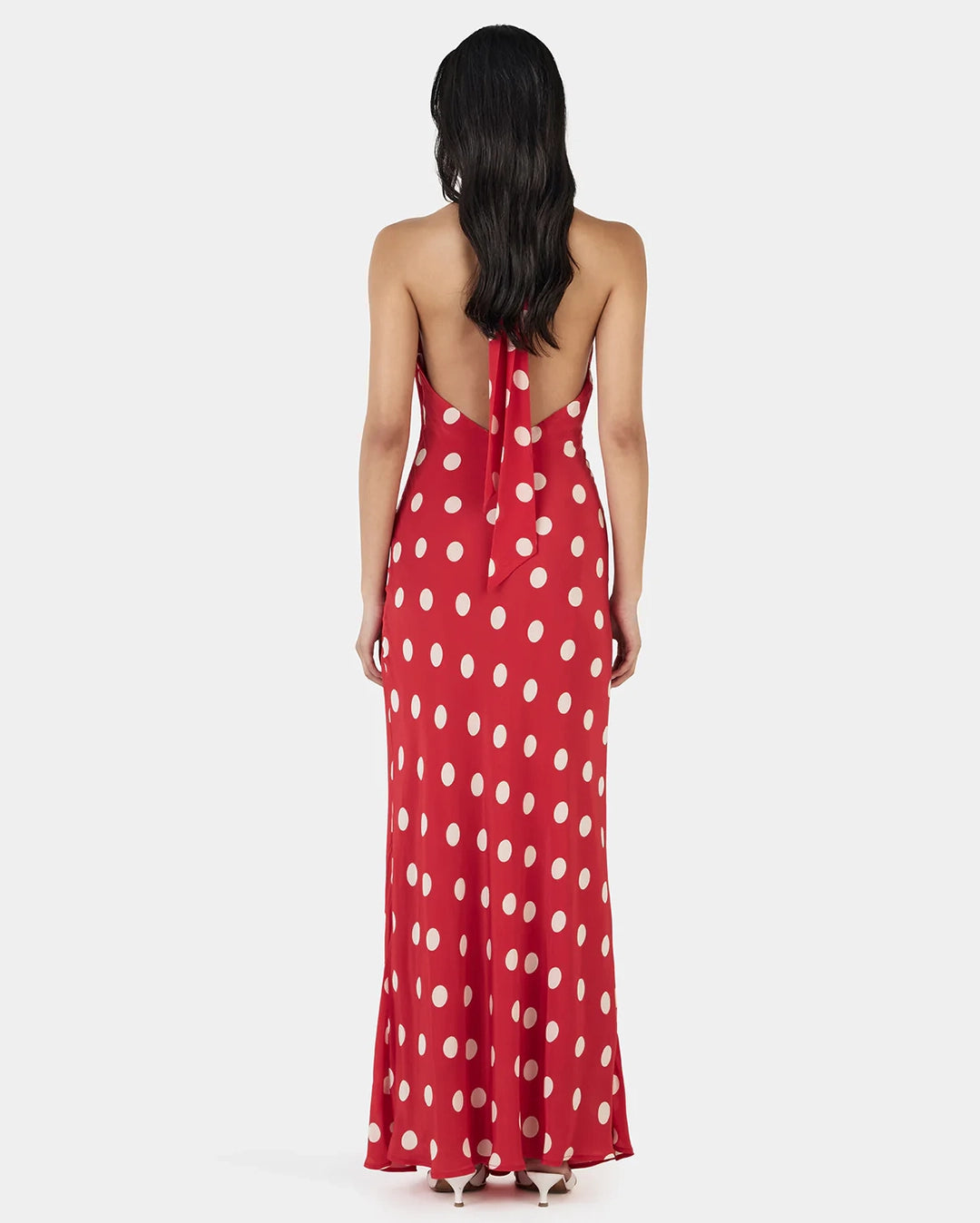Elyse Maxi Dress - Red Polka