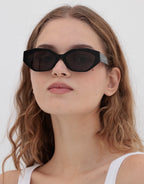 Eliana Sunglasses - Black by Lu Goldie - view 2