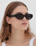 Eliana Sunglasses - Black by Lu Goldie - view 3