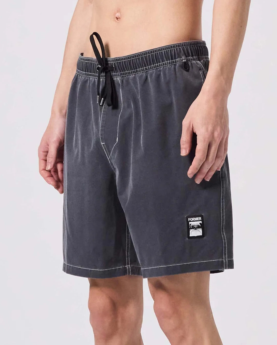 Swans 18" Swim Shorts - Black
