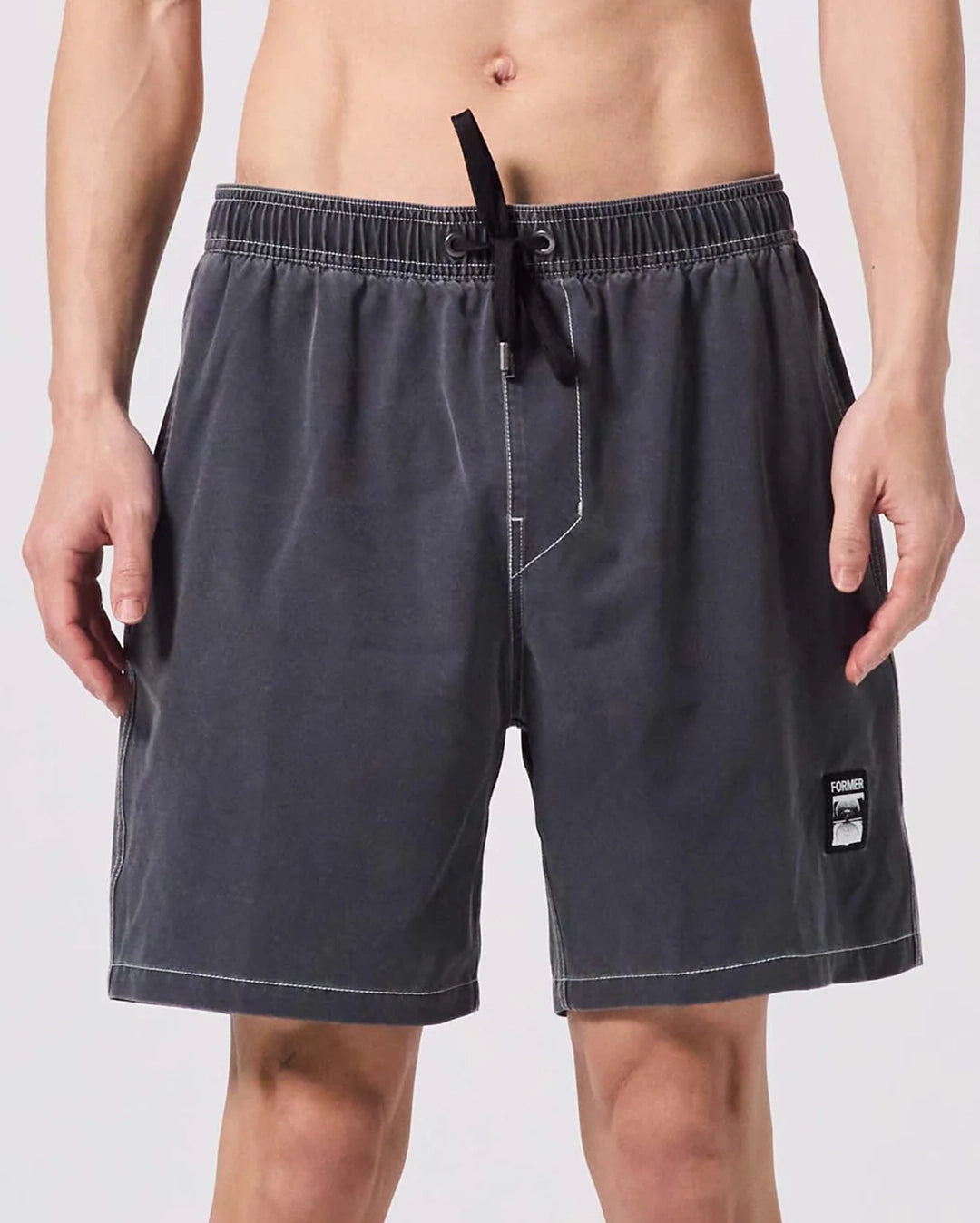 Swans 18" Swim Shorts - Black
