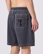 Swans 18" Swim Shorts - Black by Former - view 3