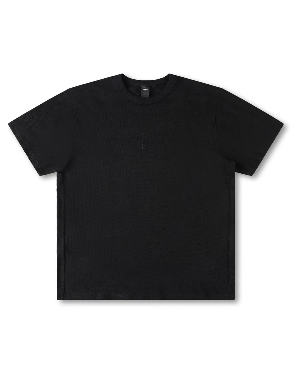 Franchise Waffle Short Sleeve T-Shirt - Black