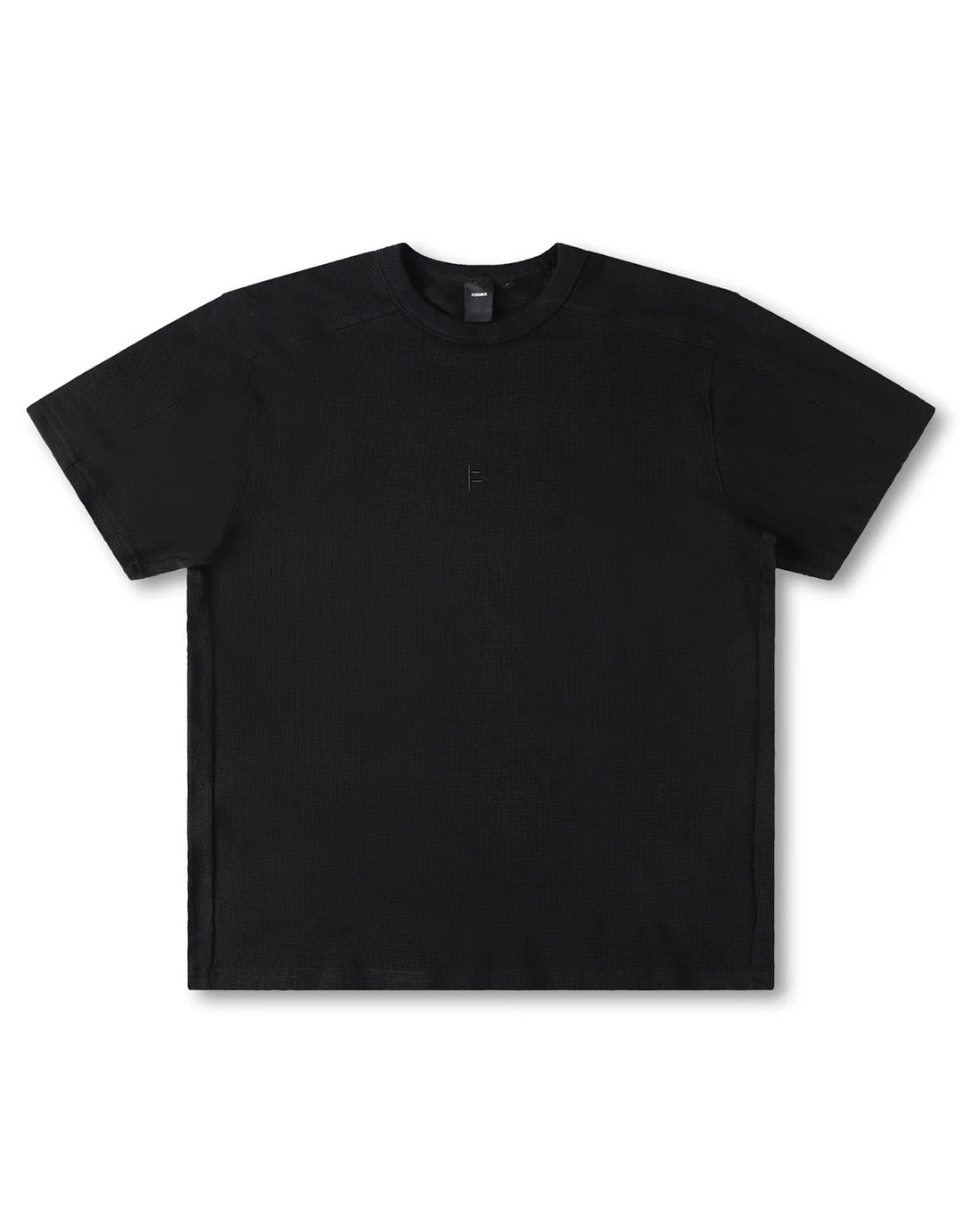 Franchise Waffle Short Sleeve T-Shirt - Black