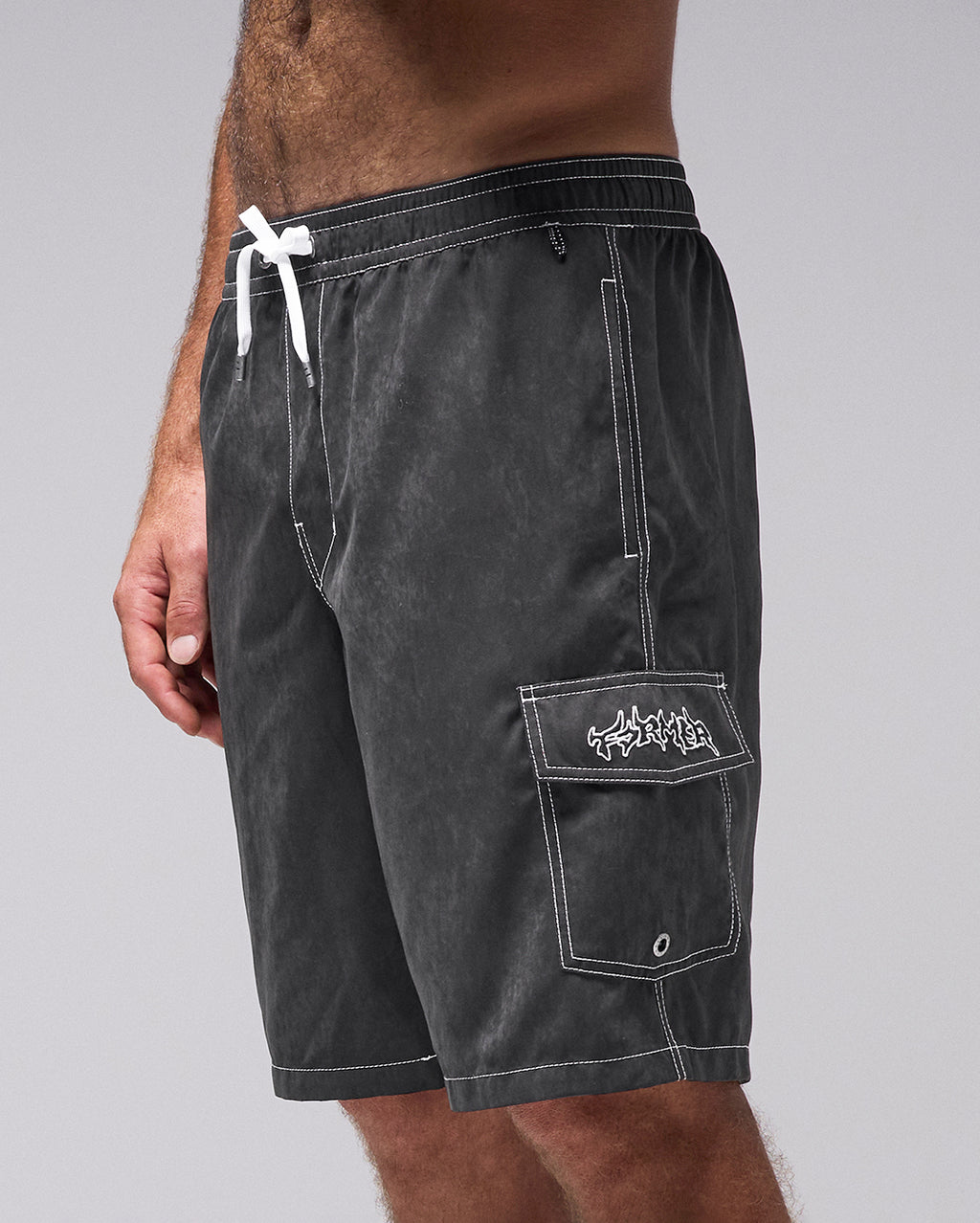 Swans Cargo 21" Swim Shorts - Black
