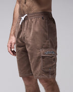 Swans Cargo 21" Swim Shorts - Chocolate by Former - view 2