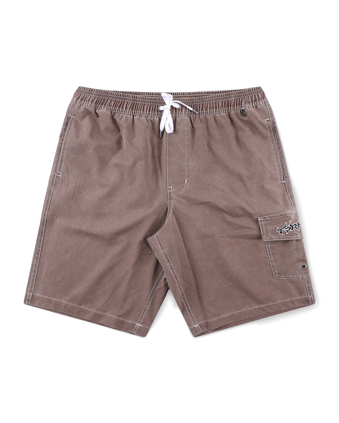 Swans Cargo 21" Swim Shorts - Chocolate